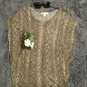 Michael kors long tapered stretch top S